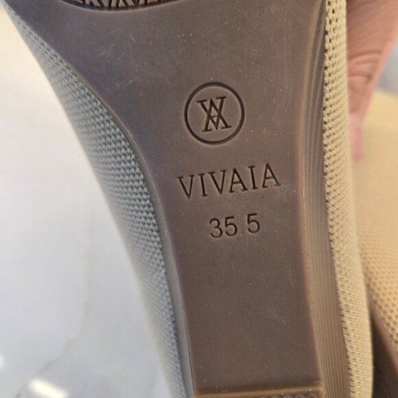 Vivaia Aria Wedge Pro Pointed Toe Pumps Almond - Picture 6 of 11